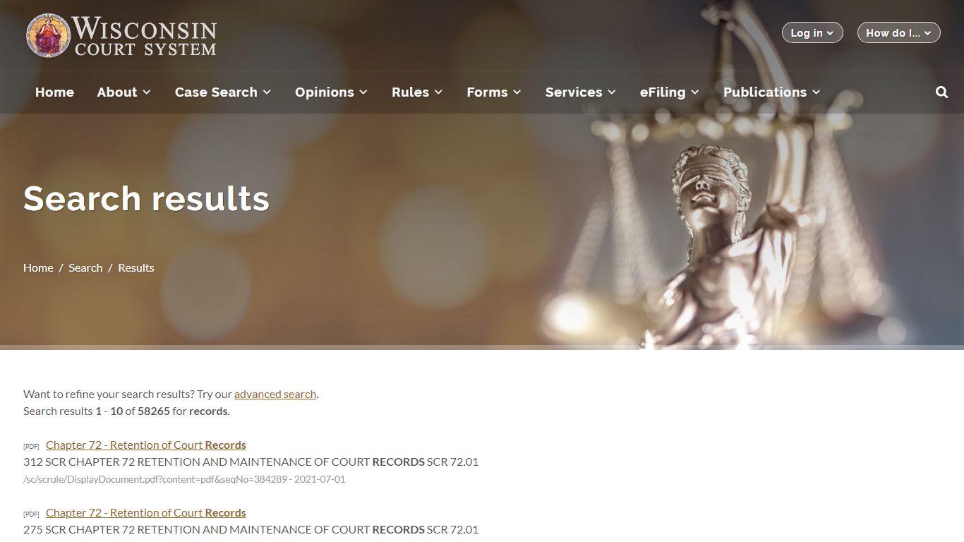 Wisconsin Court System - Search - wicourts.gov